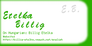 etelka billig business card